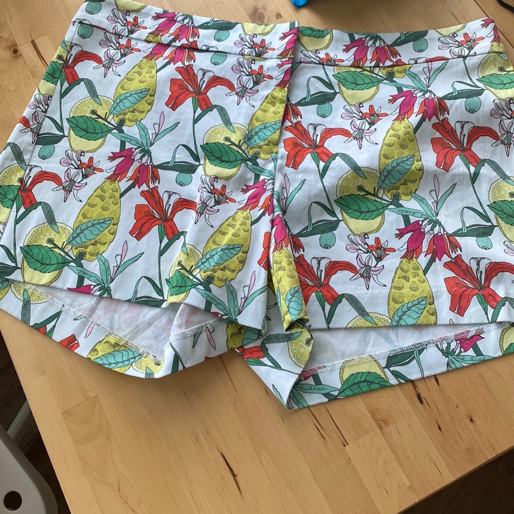 Persifor Kelley Shorts Flowers in Green Multi Sz 10 NWT